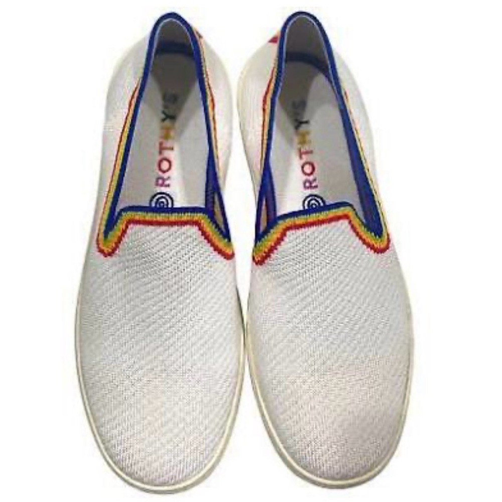Rothy's The Slip On Sneaker Rainbow Limited Edition Retired sz Women's 8